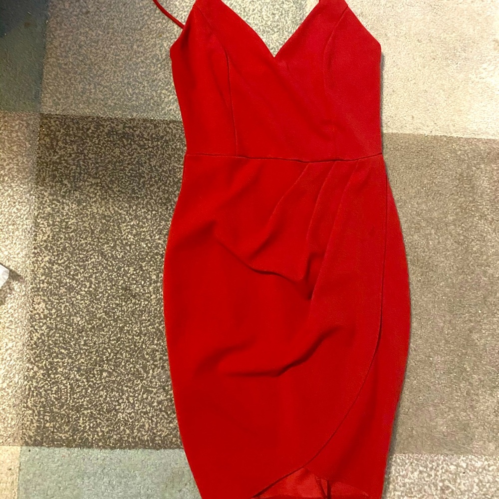 Flattering red dress